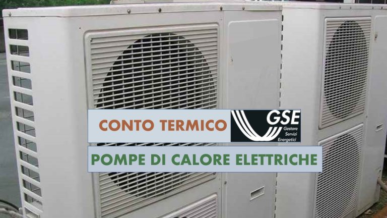 Conto termico per pompa di calore elettrica